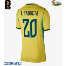 Brasil Lucas Paqueta #20 Hjemmedrakt Dame VM 2026 Kortermet